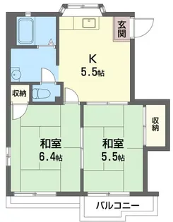サンライズコート【2階】の間取り