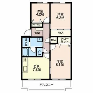 フィオーレマキ【4階】の間取り