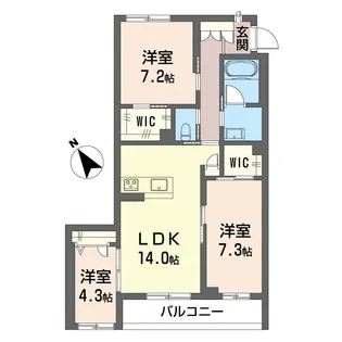 ティエンポ フェリズ I【2階】の間取り