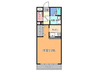 大野ハイツ2号館【2階】の間取り