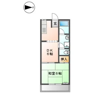 リバーシティ安井【2階】の間取り