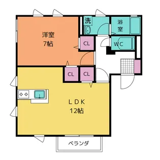 プロスパーI【2階】の間取り