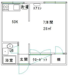 なのはなビル【3階】の間取り