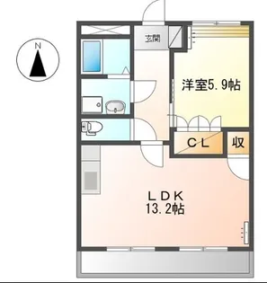 ヴィラージュ 角部屋【1階】の間取り