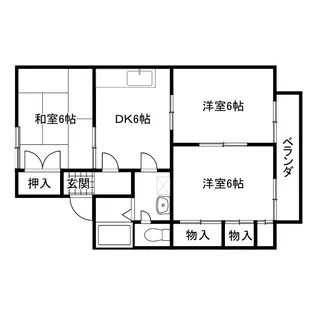 DENわたらせ【2階】の間取り