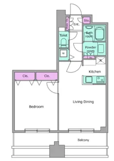 レジディア西麻布【5階】の間取り
