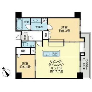 オープンレジデンシア代々木公園【4階】の間取り