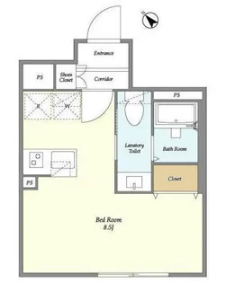 Jリヴェール武蔵小山【2階】の間取り