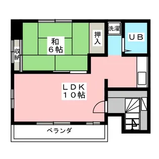石田コーポ【5階】の間取り