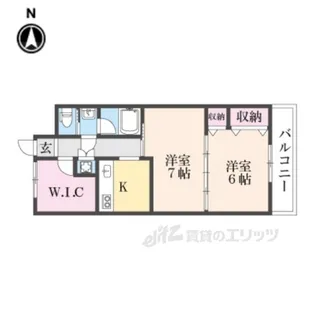 楠本第二ビル【6階】の間取り
