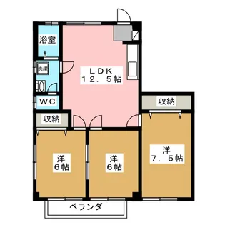 メゾンドロッシュ【2階】の間取り