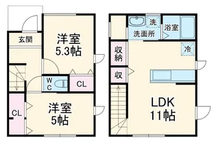 Grove House【1階】の間取り