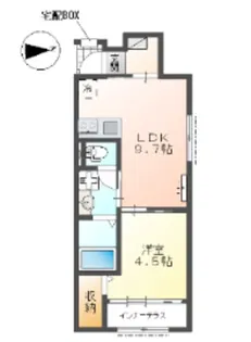 エビスヤ壱番館【1階】の間取り