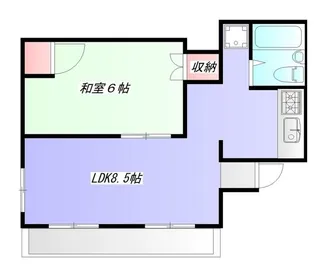 石田コーポ【5階】の間取り