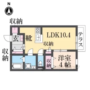 ベイサージュNA【1階】の間取り