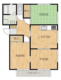 ハイム串戸【2階】の間取り