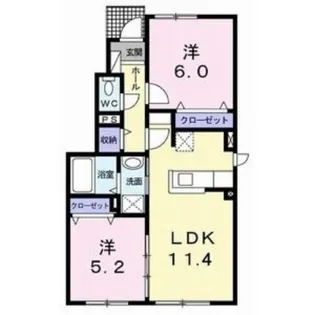 サニーパーク前田【1階】の間取り