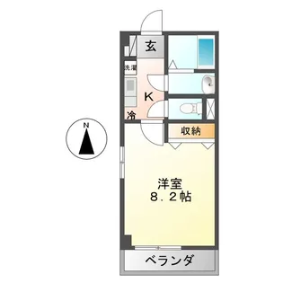 グラン・シャリオ日比野【2階】の間取り