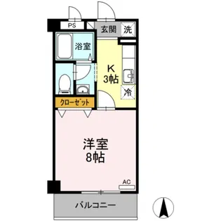 リビングタウン厚木【2階】の間取り