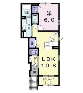 グラン・シャリオ B【1階】の間取り