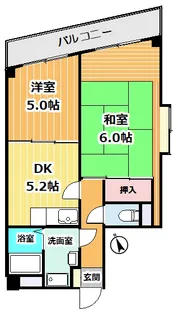 湘南ヴァーテューマンション【4階】の間取り