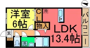 サンフライト【2階】の間取り