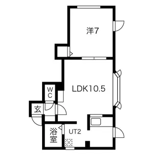 ウイング42(Wing42)【2階】の間取り