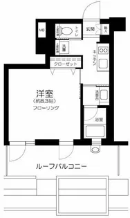 ZOOM白金高輪【11階】の間取り
