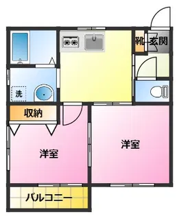 シャ・ノアール【2階】の間取り