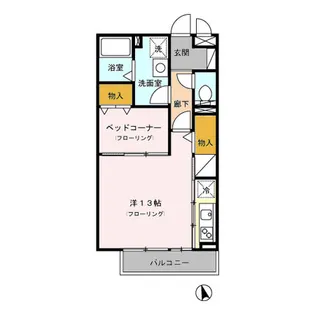 クレールTK【1階】の間取り
