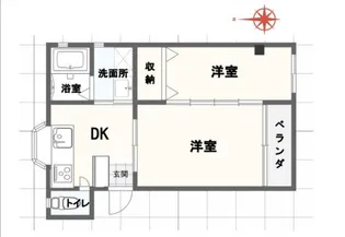 坂出市オススメ賃貸物件【3階】の間取り