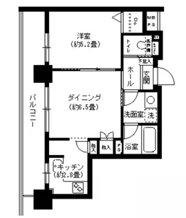 クリオ文京小石川【4階】の間取り