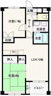 ステーションプラザ高幡不動【6階】の間取り