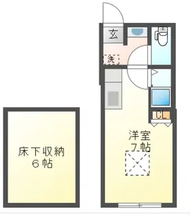 パル上小出 B【1階】の間取り