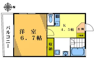 チェリーメゾン【1階】の間取り