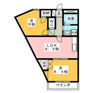 ヴィラメゾンNORIKA【2階】の間取り