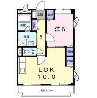 サンパティーク【2階】の間取り