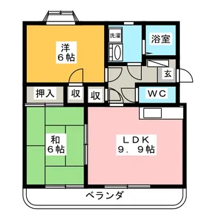 サクセス II【4階】の間取り