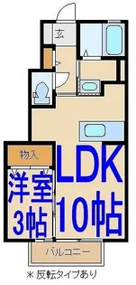 メゾン・きらめきC【1階】の間取り