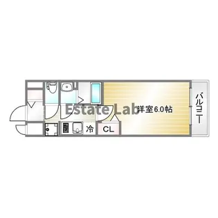 アドバンス神戸パーチェ【5階】の間取り