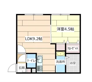 ラ・シュエット上江別西町【1階】の間取り