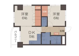 シルキーワン鴨池【2階】の間取り