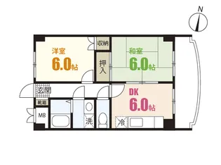 グリーンルーフ【3階】の間取り
