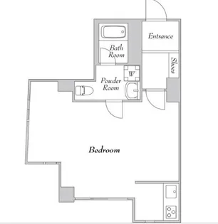 ベルセル南青山【1階】の間取り