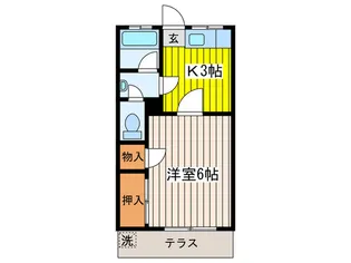 第五嶋田ハイツ【1階】の間取り