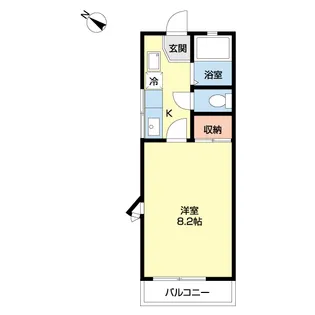 ラ・シェモア【1階】の間取り