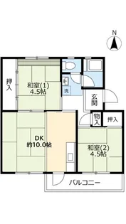 UR平城第一【5階】の間取り