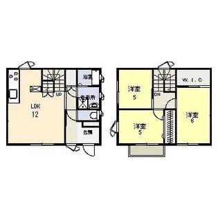 岡山県倉敷市東塚4【一戸建】の間取り