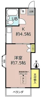 アランフェス立川B【2階】の間取り