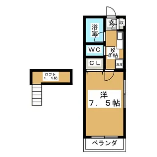 サンスイート八乙女【2階】の間取り